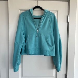 Lululemon Quarter Zip Scuba Crop Hoodie